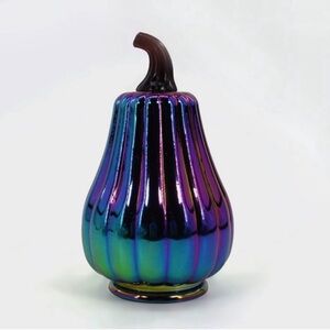 3 for $15 SALE Target Bullseye Playground Glass Iridescent Pumpkin Fall